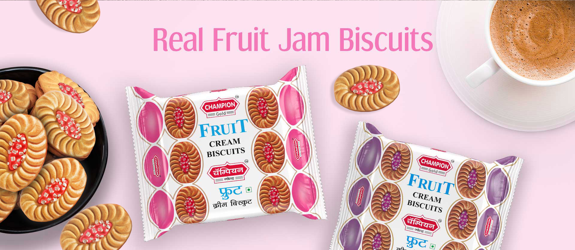 Fruit Cream Biscuits Champion Biscuits India